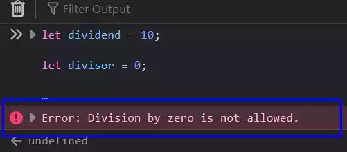 Difference Between console.log and console.error