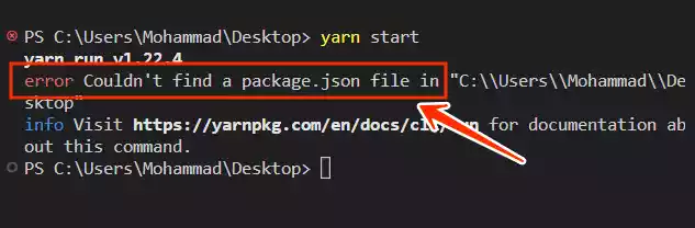 How to Fix &ldquo;Error Couldn&rsquo;t Find a package.json File