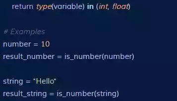 How to Check if a Variable is a Number in Python?