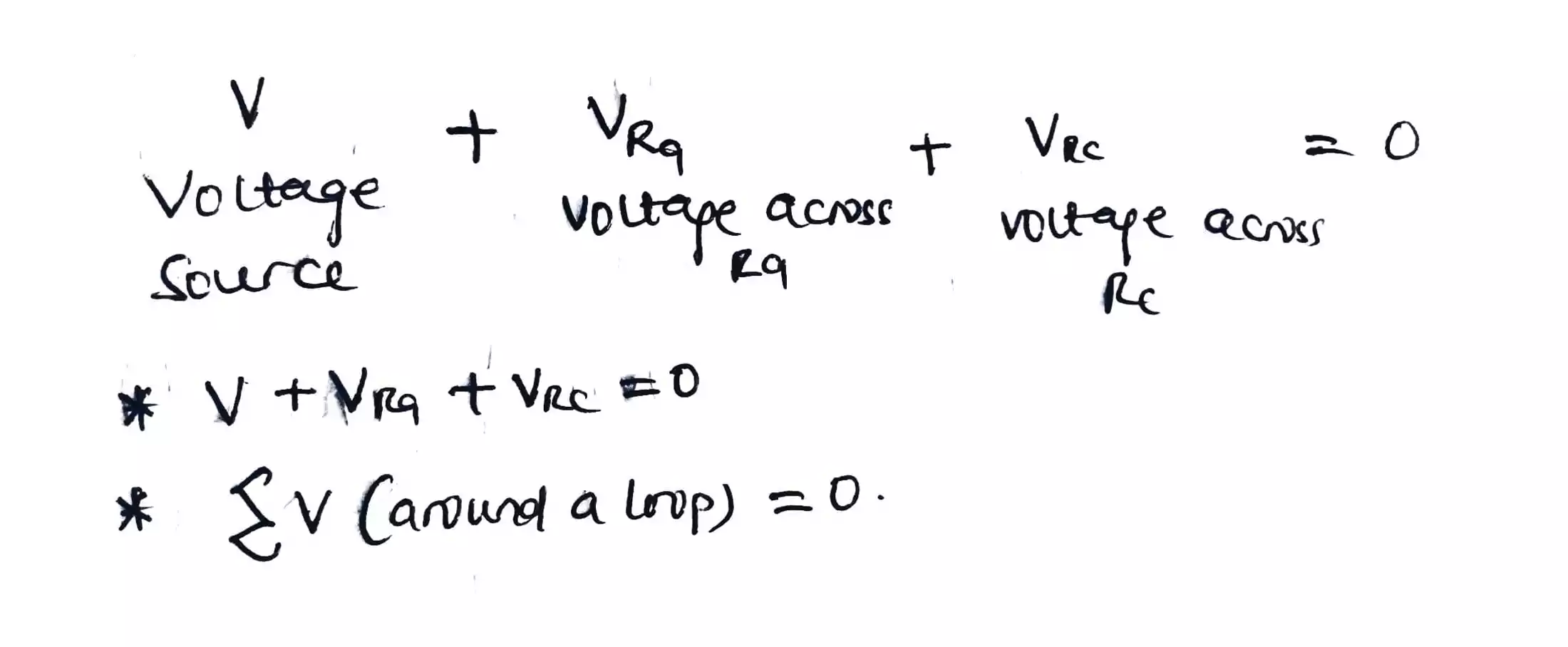 KVL loop equation