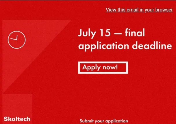 Apply to Skoltech Scholarship 2024 (Master's Program in Russia)