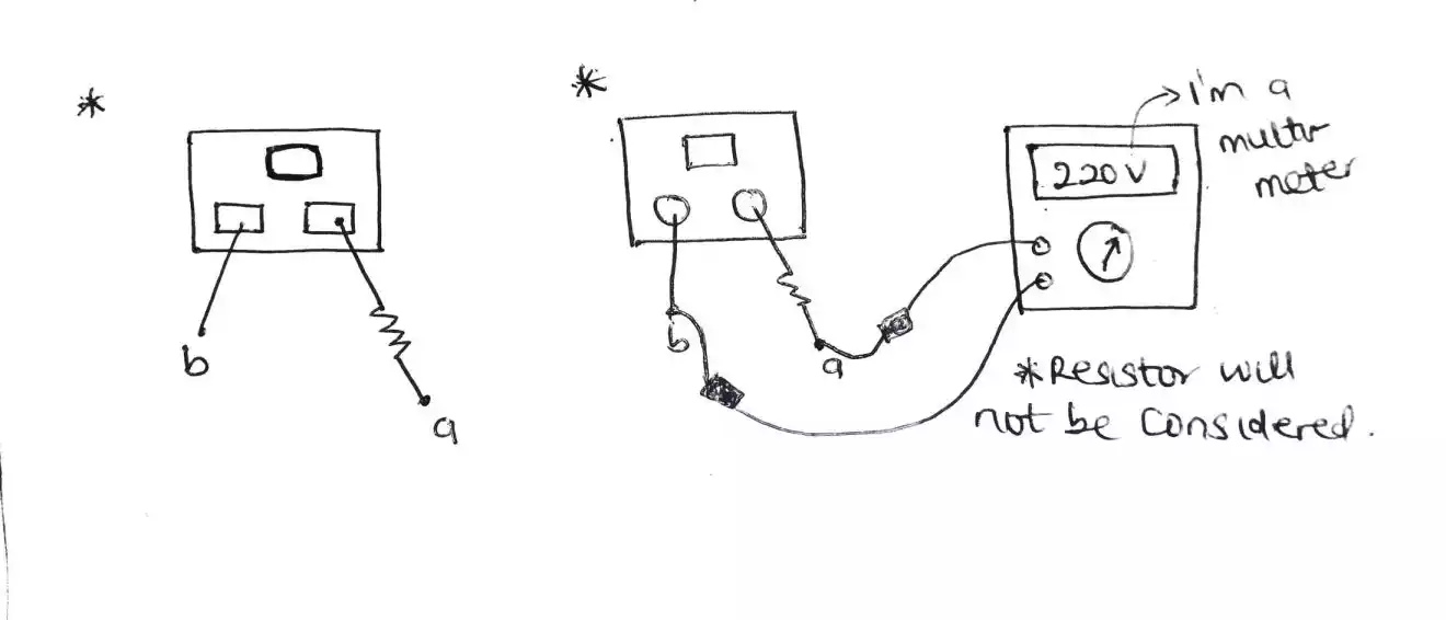 open circuit in real life using 220v socket