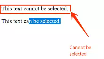 How to Turn Off or Disable Text Selection Highlight in CSS?