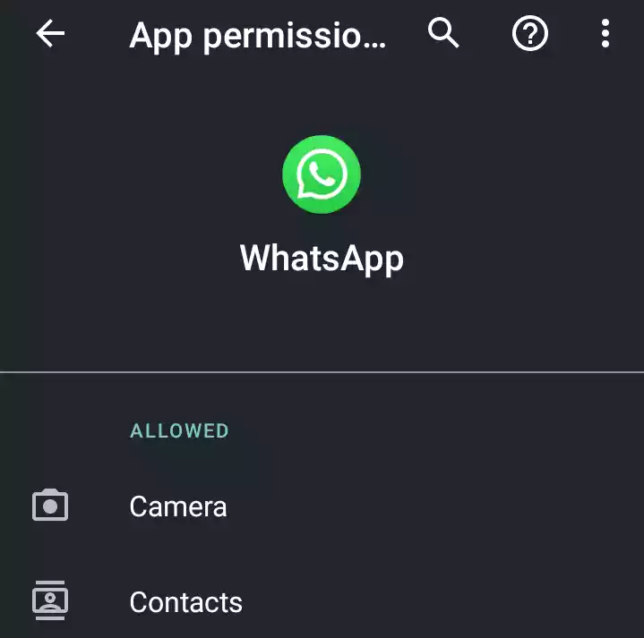 allow whatsapp permission